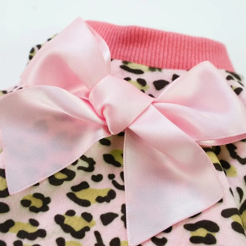 Pink Leopard Print Jumpsuit Ribbed Collar & Cuff Sleep Or Play 🌸HP🌸